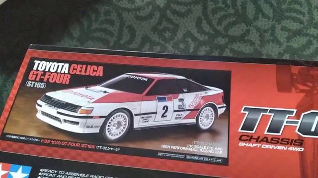 unboxing tamiya tt02 toyota celica GT four. смотреть онлайн