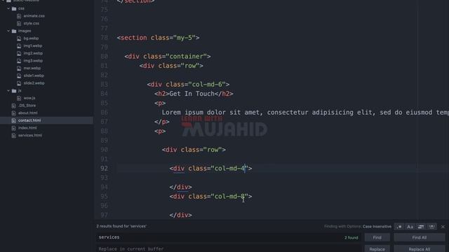 Complete Static Website Using HTML, CSS, Bootstrap 5, JQuery & PHP | Part - 5 | Mujahid Farooq смотреть онлайн