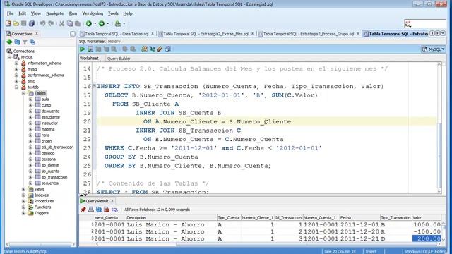 CS073 16.b. Tabla Temporal SQL - 2 de 2 смотреть онлайн