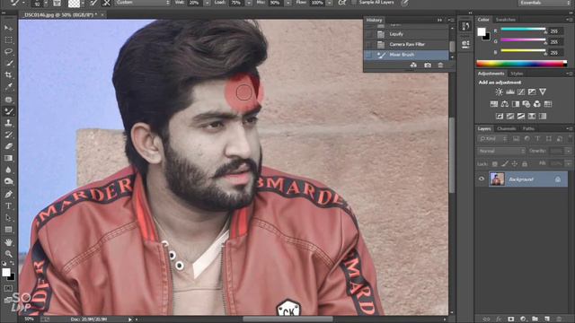 How To Settings Mixture Brush Tool Adobe Photoshop Cc cs6 смотреть онлайн