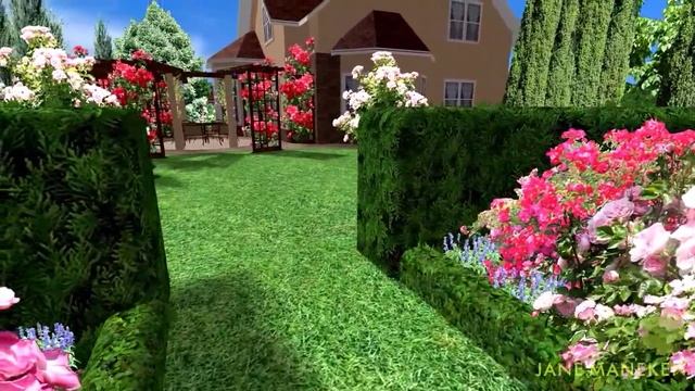 Ландшафтный дизайн 3D верхний сад смотреть онлайн