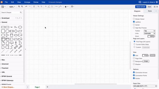 View layers panel in draw.io for Atlassian Confluence and Jira смотреть онлайн