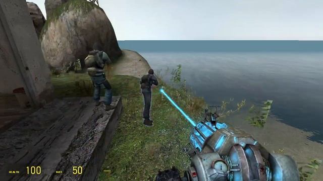 NPC BATTLE (Part 3: Rebels VS Combine on a island) смотреть онлайн