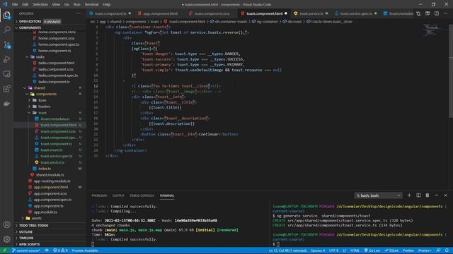 #3 Taller de componentes - Angular Toast de Notificaciones | Designicode смотреть онлайн