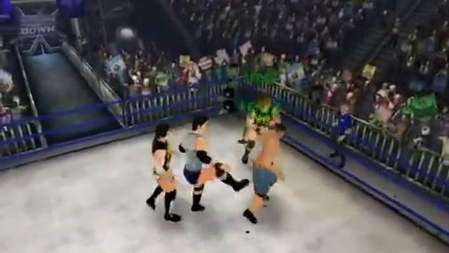 John Cena vs Justin Gabriel and Heath Slater Джон Сина против Гэбриела и Слэйтера Wrestling MPire смотреть онлайн