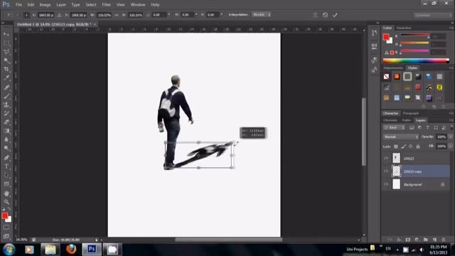 How To Drop Shadow for people images in Photoshop CS6 смотреть онлайн