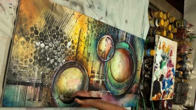 Painting Abstract Design, Random Applications, Techniques смотреть онлайн