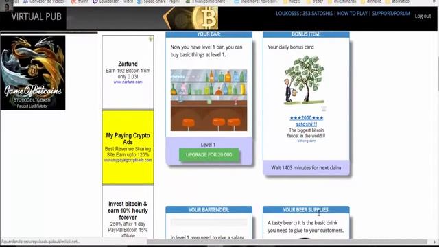 Virtualpub 2018 - Ganhado satoshi no site Virtual Pub vamos ganha grátis смотреть онлайн