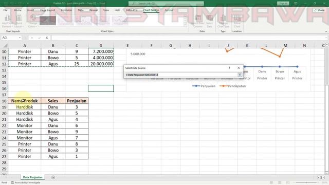 cara mengganti data grafik di excel смотреть онлайн