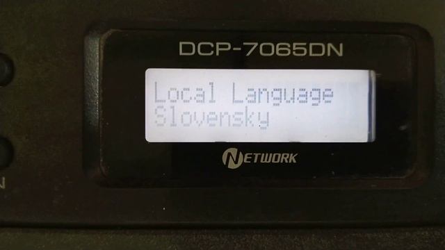 Brother Printer DCP 7065DN LANGUAGE SETTING?