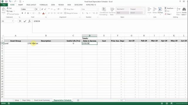Fixed Asset Depreciation Schedule - Easily Keep Track of Fixed Assets and Record Depreciation смотреть онлайн