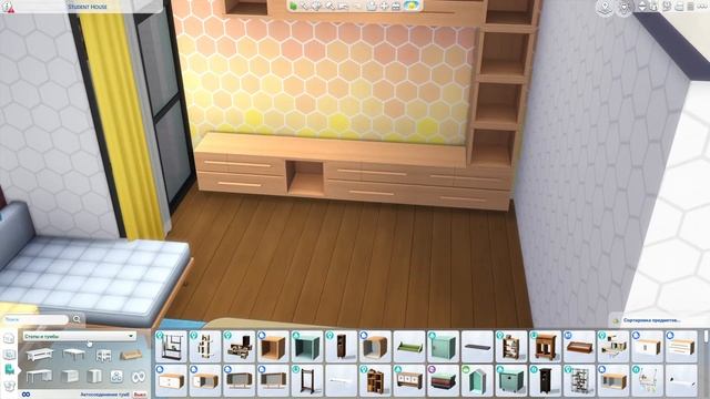 Университетское общежитие ?| Симс 4: Строительство | Modern Student Dorm | The Sims 4: Speed Build смотреть онлайн