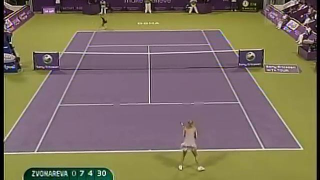 Caroline Wozniacki Cramping And Full Body Twitch (Doha 2009)