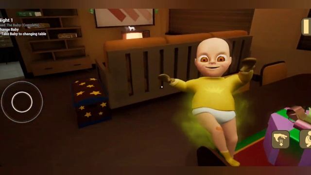 A babysitting horror game. The Baby in Yellow. House Night 1.Gameplay. Walkthrough #1. смотреть онлайн