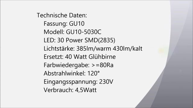 LUMPERIA® GU10 LED 4,5watt смотреть онлайн