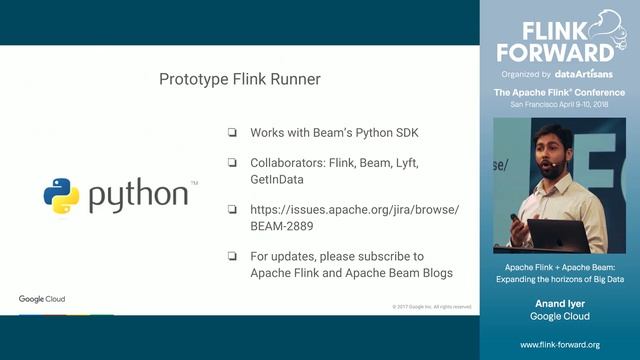 Apache Flink + Apache Beam: Expanding the horizons of Big Data - Anand Iyer смотреть онлайн