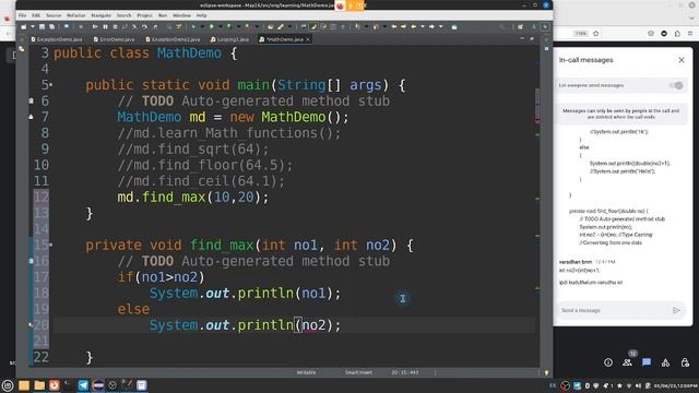 Java in Tamil - Math Class Functions and their Logics - Logical Programs - Interview Programs смотреть онлайн