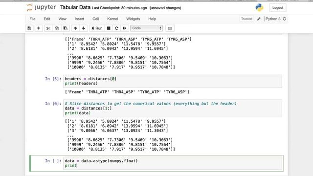 Working with Tabular Data - MolSSI Python Data and Scripting смотреть онлайн