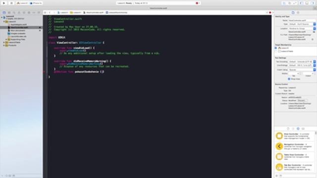 Разработка приложений для IOS (iPhone). Урок 3 - Первое приложение смотреть онлайн