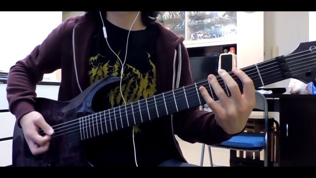 Analepsy--Lethal Injection guitar cover (with tabs)(Agile Interceptor Pro 727) смотреть онлайн