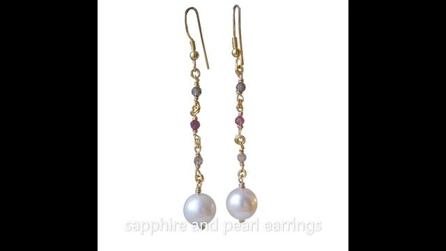 How to Style with Pearl Earrings: 18ct Gold Long Large Pearl Drop Earrings with Nuceated Pearls смотреть онлайн