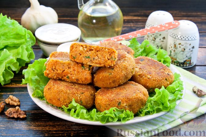 Ароматные и хрустящие. МОРКОВНЫЕ КОТЛЕТЫ С ОРЕХАМИ