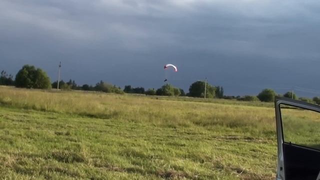 падение на параплане