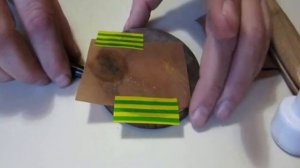 Травление нержавеющей стали через трафарет