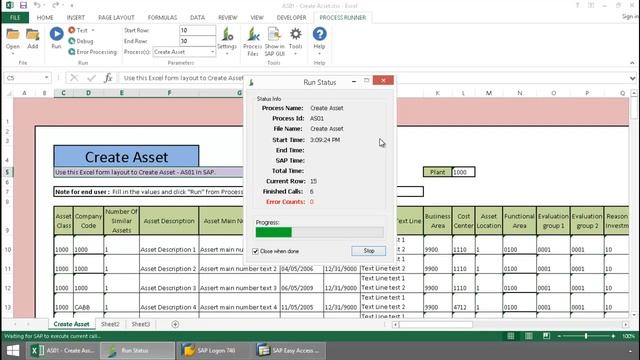 AS01 - Create Asset Master Record From Excel смотреть онлайн