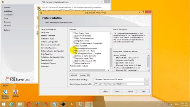 Setup Sql 2012 sp1 step by step смотреть онлайн