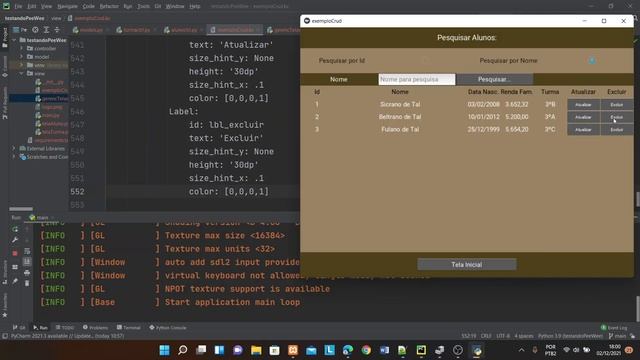 Crud com Kivy, Peewee e Mysql - parte 2 смотреть онлайн