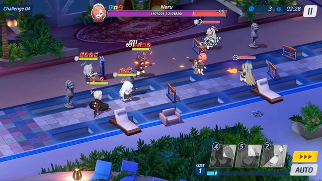 Blue Archive Global - Bunny Chaser on Board Challenge 4 (3 Star & 90 Sec Clear) смотреть онлайн