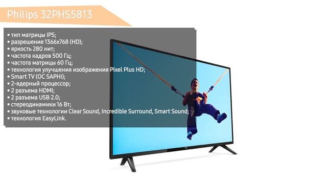 ТОП-5. Лучшие телевизоры 32-39 дюймов 2019 года! ? смотреть онлайн