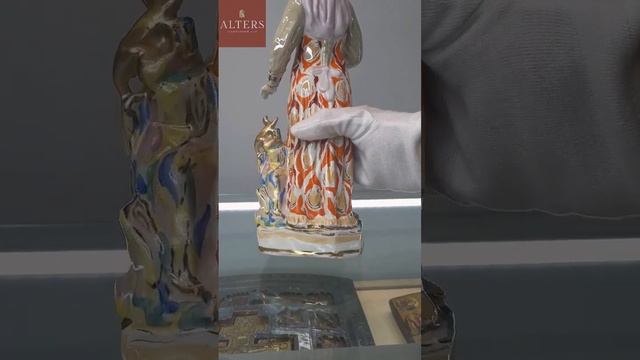 Скульптура "Хозяйка медной горы". СССР Дулевский фарфоровый завод 1958 г#shorts #антиквариат #винта смотреть онлайн