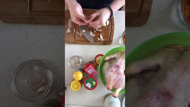 Курица целиком в духовке смотреть онлайн