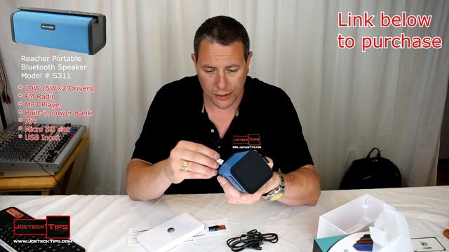 Reacher Portable Bluetooth Speaker S311 | JoeteckTips смотреть онлайн