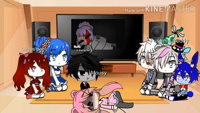 Sister location react to piggy memes (with mousy and robby)||gacha club смотреть онлайн