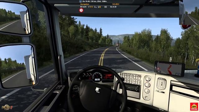[ETS2 1.48] GamePlay | Erbsenfahrerei | Molde (N) - Trondheim (N) | Sisu E 2006 смотреть онлайн