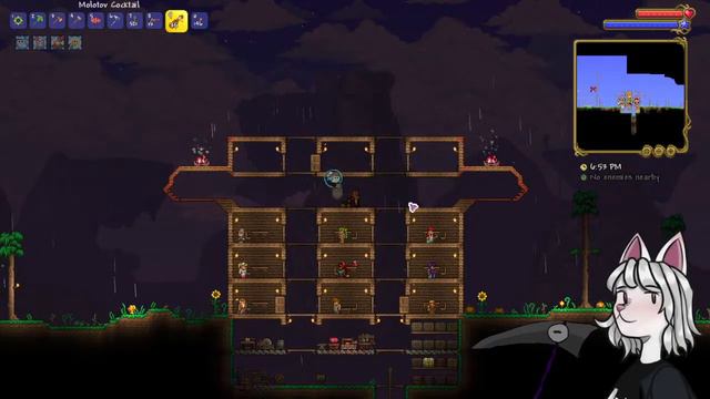 off work doin a bit terraria grind (soooo eepy) смотреть онлайн
