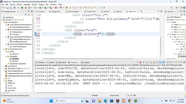 Application Spring Data JPA - Spring MVC - Thymleaf смотреть онлайн
