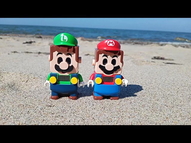 LEGO Super Mario & Luigi sea beach chill. Without Peach. Remember the Summer #3 #shorts смотреть онлайн