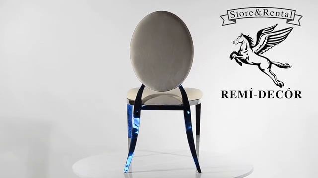 Серебряный стул Милан с мягкой белой спинкой для дома и ресторана. Стулья из нержавейки в серебре смотреть онлайн