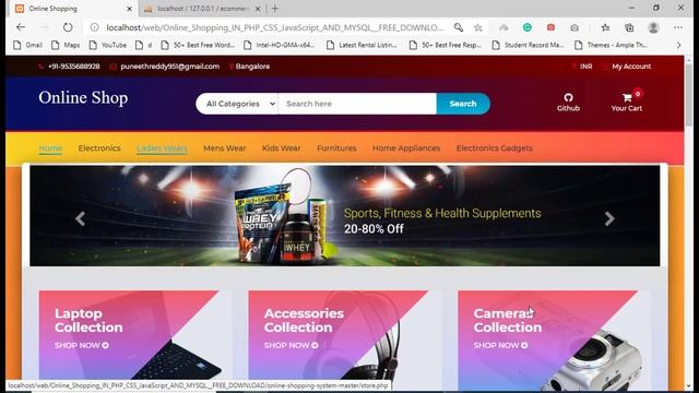 Online Shopping IN PHP, CSS, JavaScript, AND MYSQL смотреть онлайн