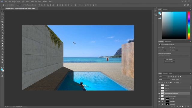 Photoshop Architecture Visualization #5 Wood and concrete смотреть онлайн
