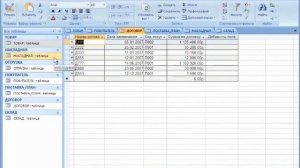 Ввод данных в таблицу в Ms ACCESS 2007
