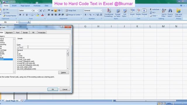 How to Hard Code Text in Excel смотреть онлайн