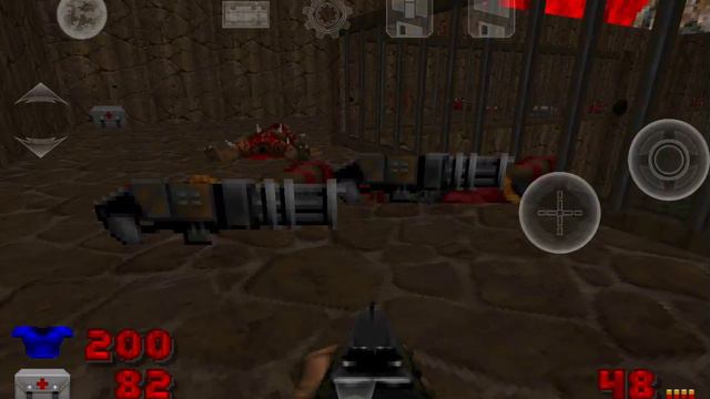 Уровень 25 игры Дум2, карта MAP 25 DOOM2, секреты Map25 DOOM 2, прохождение Дума на телефоне Андроид