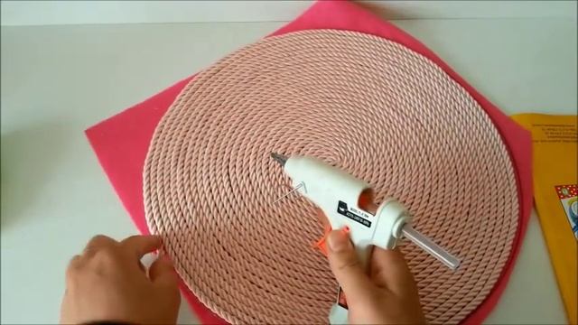 Renkli Halat İple Supla yapımı- Kordon İple Amerikan servisi yapımı- Dekorasyon - Dıy- Halat İp смотреть онлайн