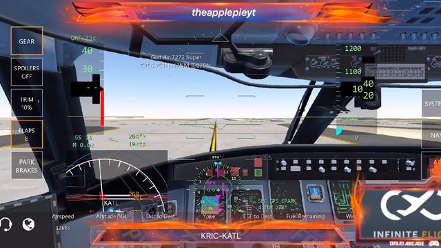 Infinite Flight Live | KFAY-KATL-KFSM| CRJ-700 | Global смотреть онлайн
