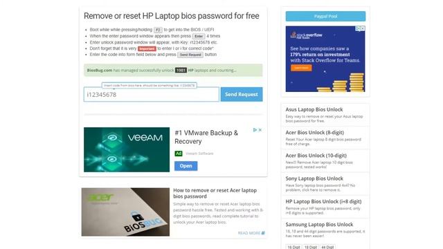 Reset your HP 250 G6 G7 Bios / Power On Password смотреть онлайн
